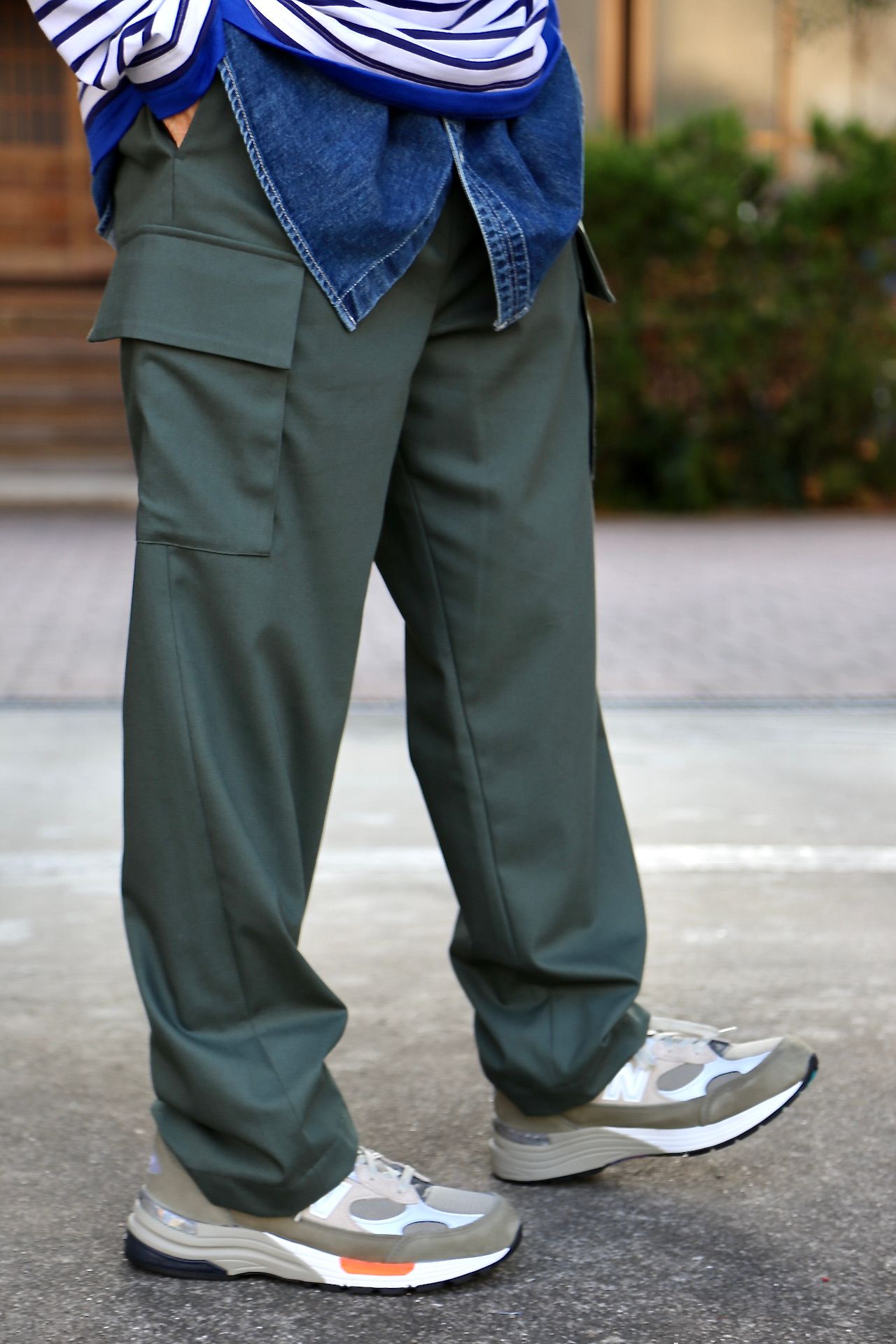 Graphpaper Wooly Cotton Easy Military Pants style.2021.2.21