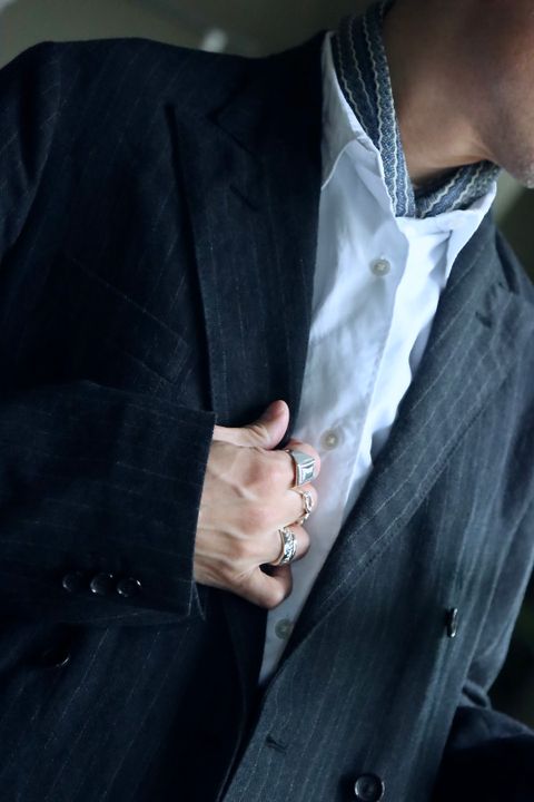A.PRESSE アプレッセ22FW Double Breasted Jacketスタイル