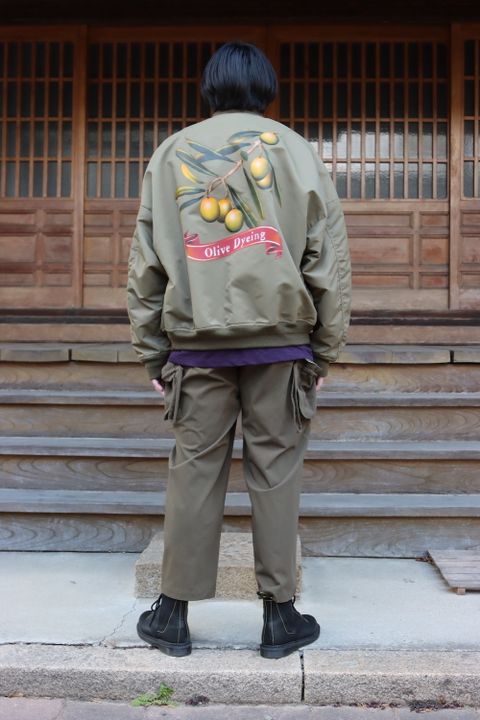 doublet VEGETABLE DYED MA-1(22SS13BL132) style.2022.1.19.