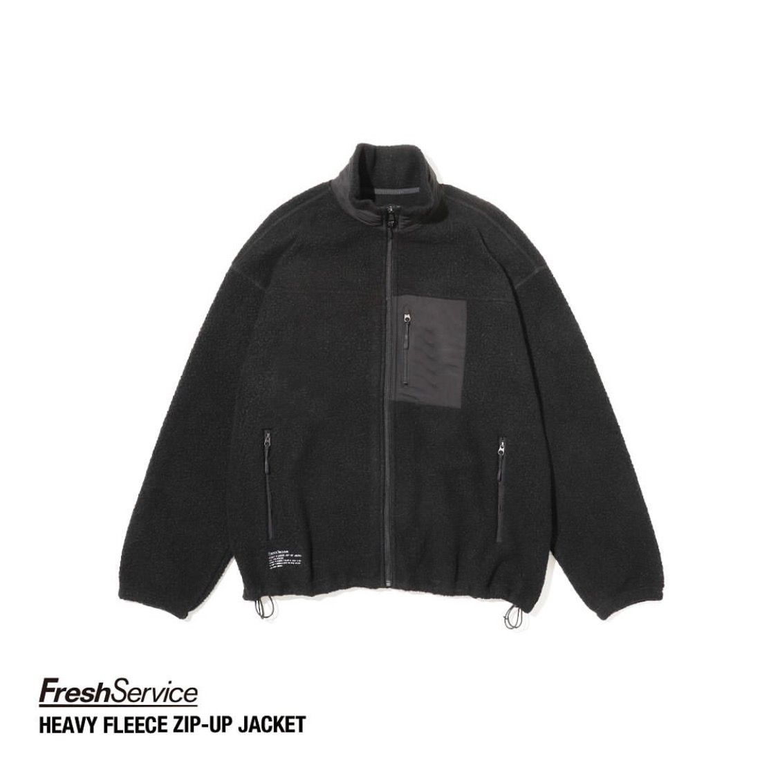 フレッシュサービス HEAVY FLEECE ZIP-UP JACKET (FSC253-30191)BLACK★10月25日(土)発売！