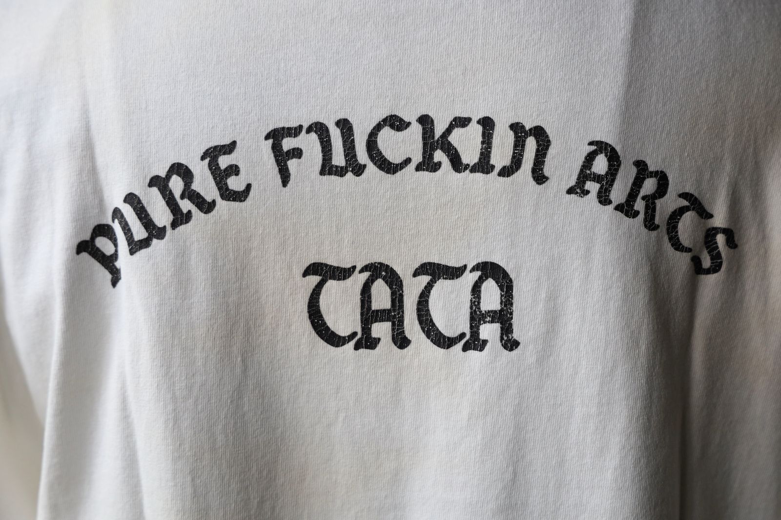 トーキングアバウト ジ アブストラクション 25AW USED PROCESSING TEE(2526AW-T-001F)WHITE☆新作発売！