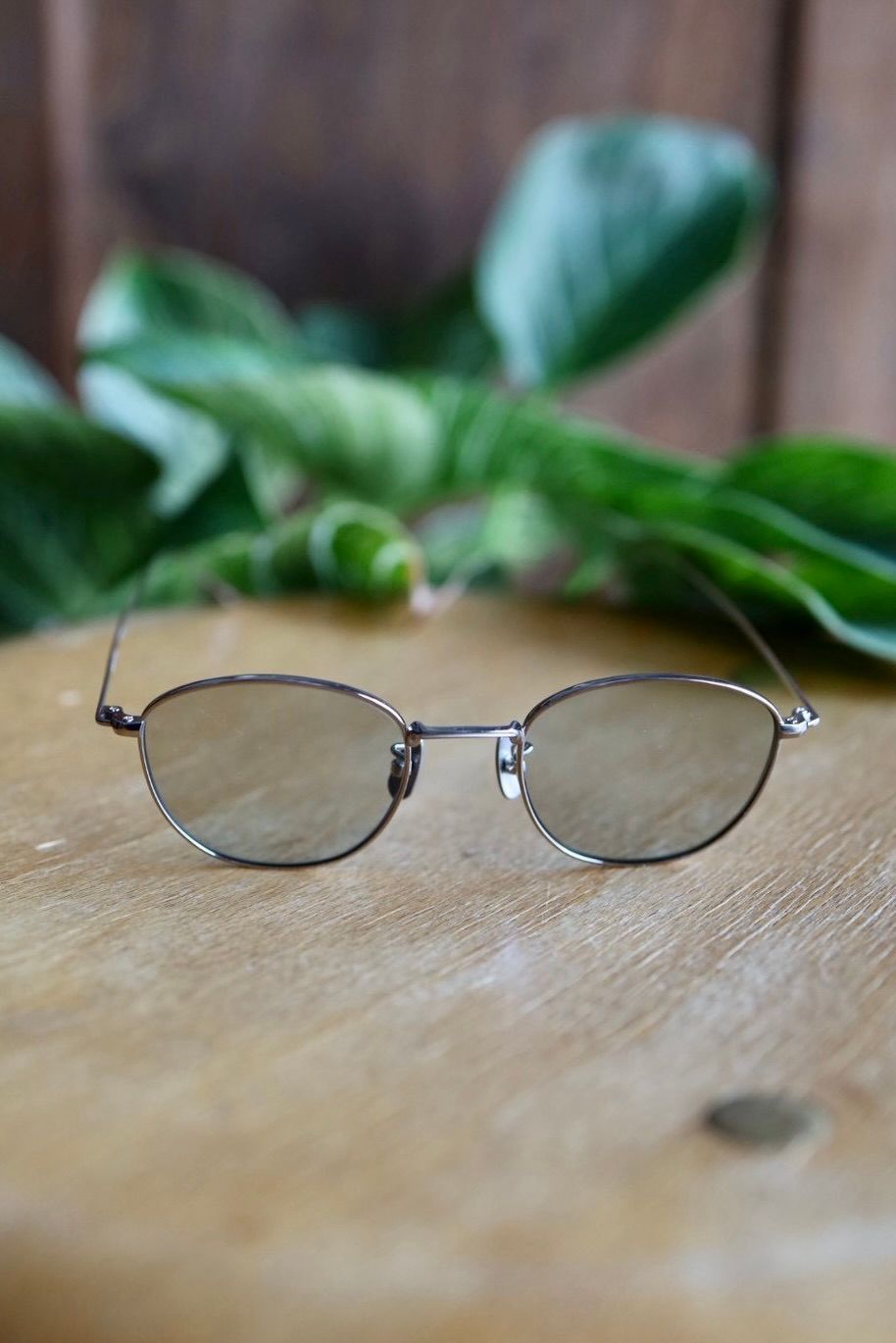 ノチノオプティカル KOUGETSU NOCHINO-N13 #2 PLUTINUM SILVER × GREY GREEN to D.GREY (調光モデル)☆11月22日(土)発売！