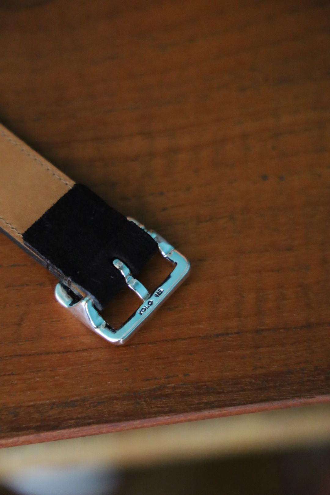 ショロジュエリーベルト Square Narrow Buckle Belt (XOBL003M/L)Brown Suede☆7月17日(木)発売！