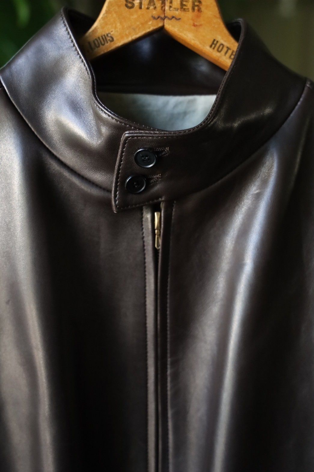 A.PRESSE - アプレッセ Leather Harrington Jacket(24AAP-01-41H