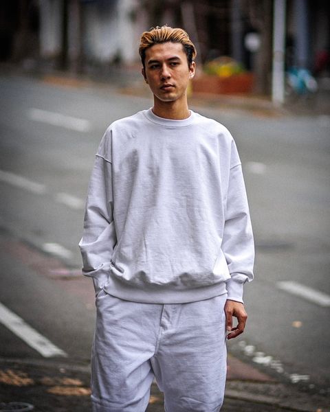 フレッシュサービス LIGHT OZ CREW NECK SWEAT (FSC251-70160B)WHITE