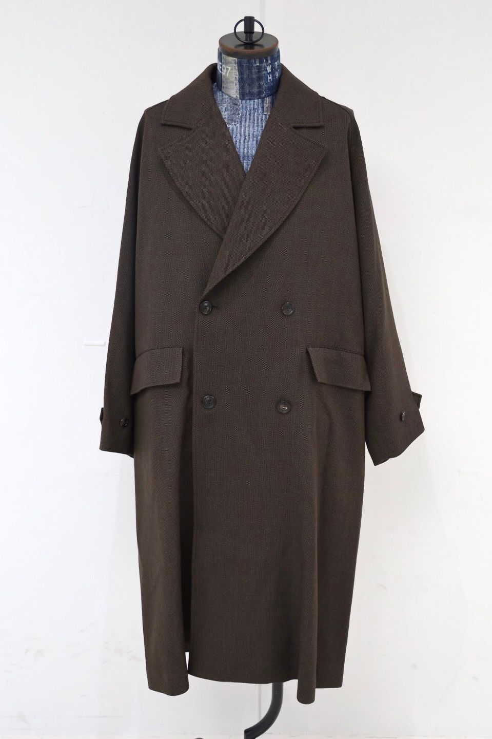 マーカ 26AW GREAT COAT(M26C10CO01C)BROWN BIRD’S-EYE☆新作発売！