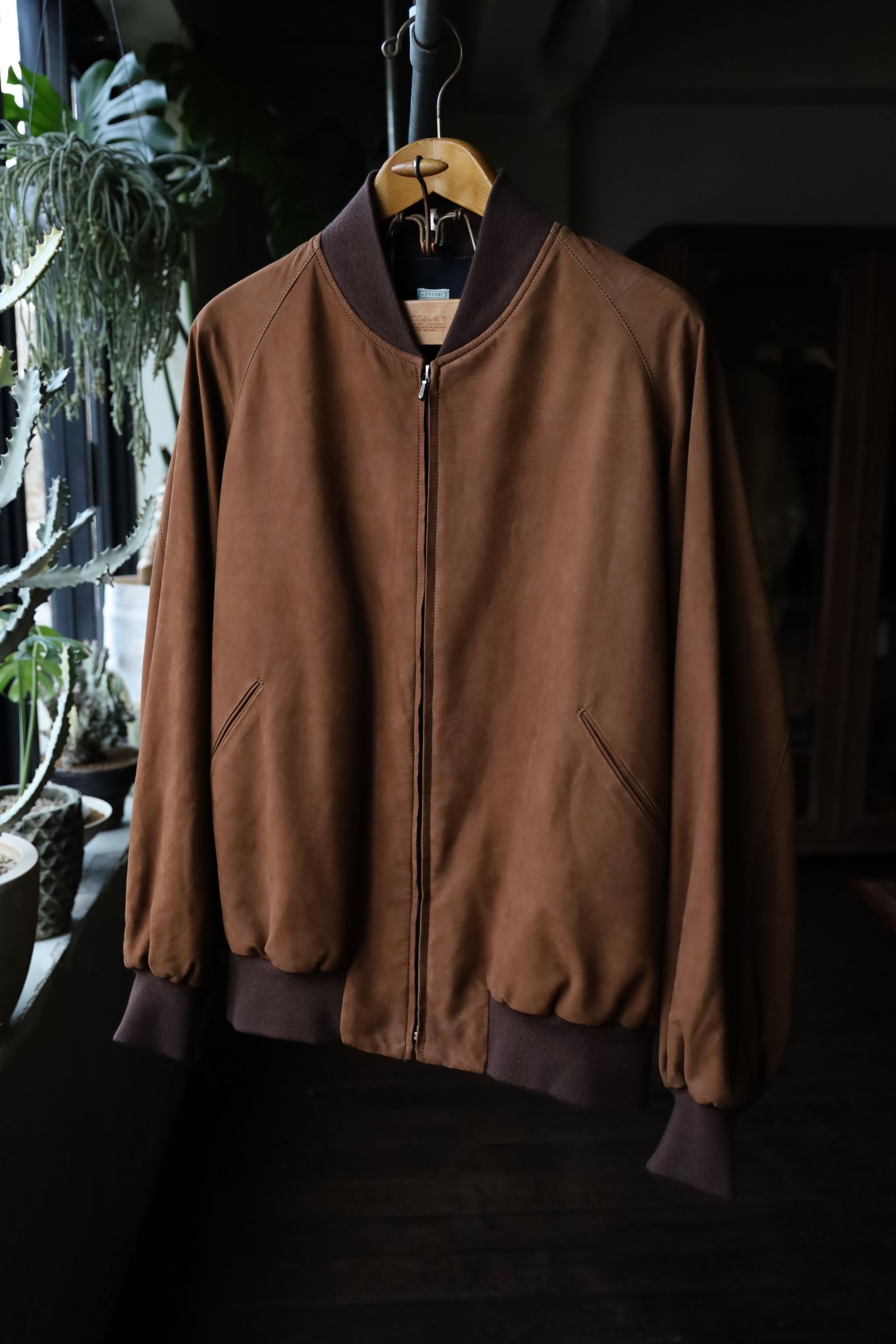 アプレッセ Vintage Nubuck leather Rib Blouson(25SAP-01-34H)BROWN☆1月11日(土)発売！