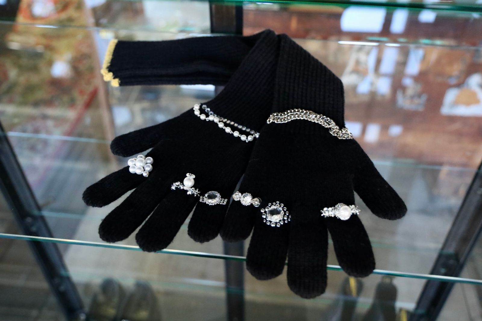 doublet ダブレット25AW LONG KNIT GLOVES WITH RINGS (25AW87GV04) BLACK★9月13日(土)発売！