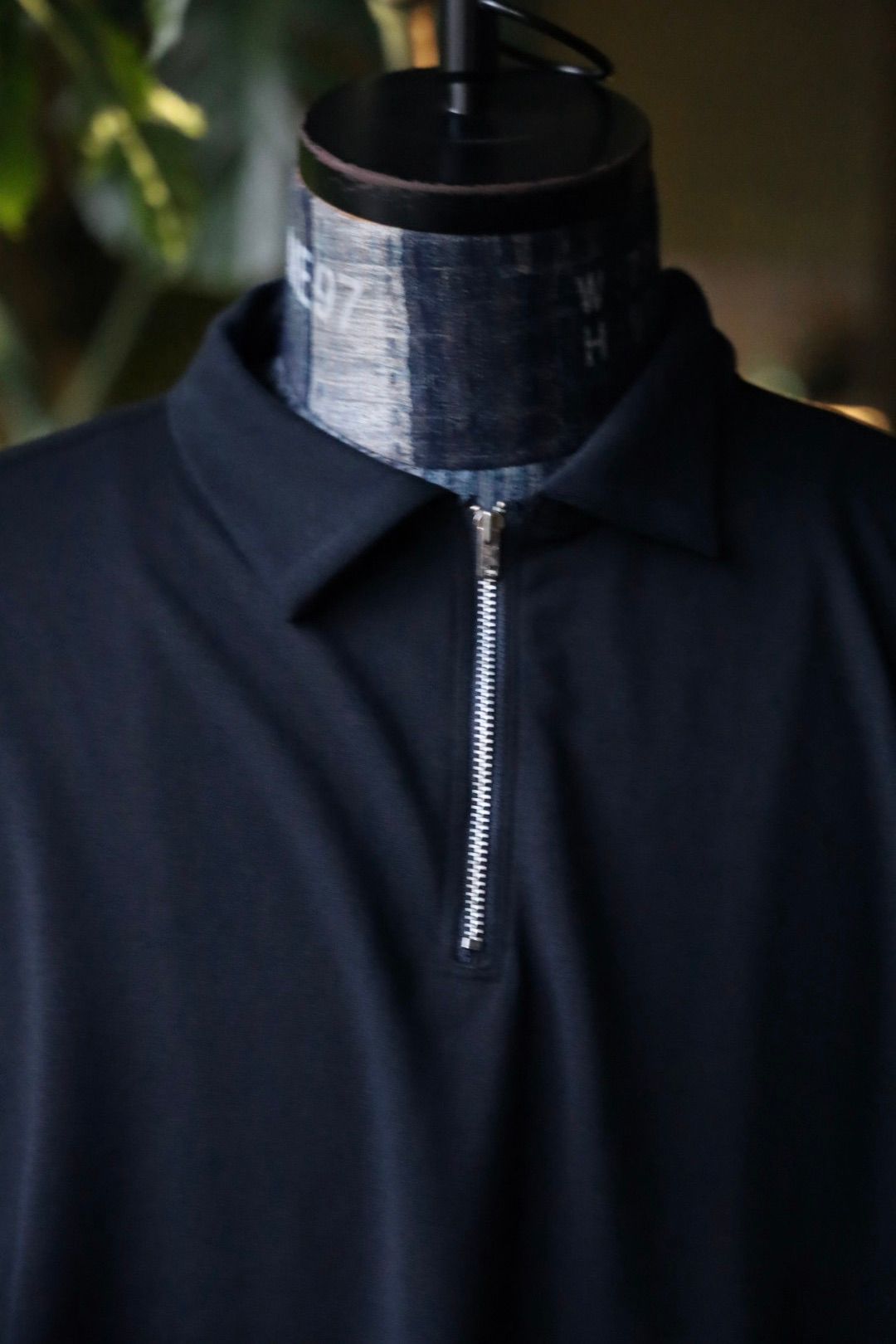 ファウンダ HALF ZIP LONG SLEEVE SHIRT (015FD252012)NAVY