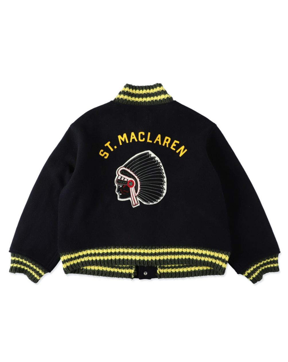 BOW WOW 25FWバウワウ ST. MACLAREN UNIV. VARSITY JACKET AGED(BW252-MUVJ)AGED NAVY×YELLOW★10月11日(土)発売！