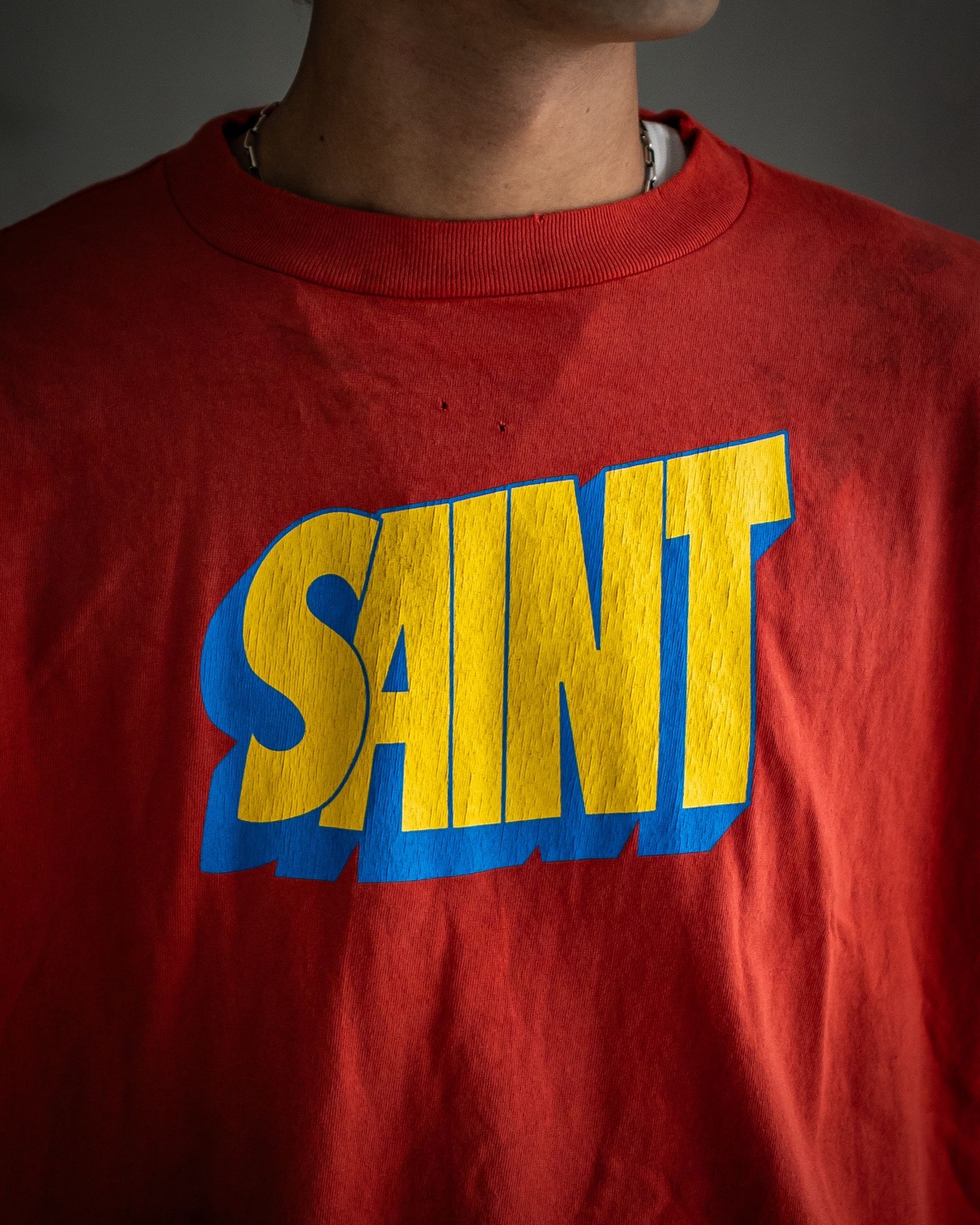 セントマイケル Tシャツ SAINT SS TEE(SM-HR1-0000-025)RED★9月1日(月)発売！