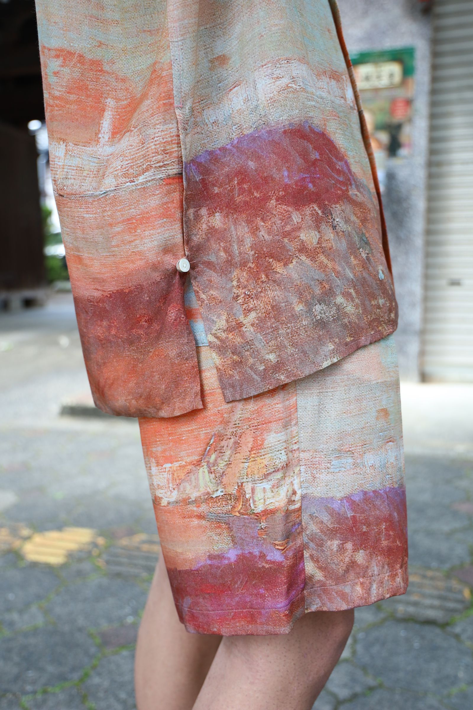 YOKE 24SS 新作LANDSCAPE PRINTED OPEN COLLAR SHIRT style 2024.5.5
