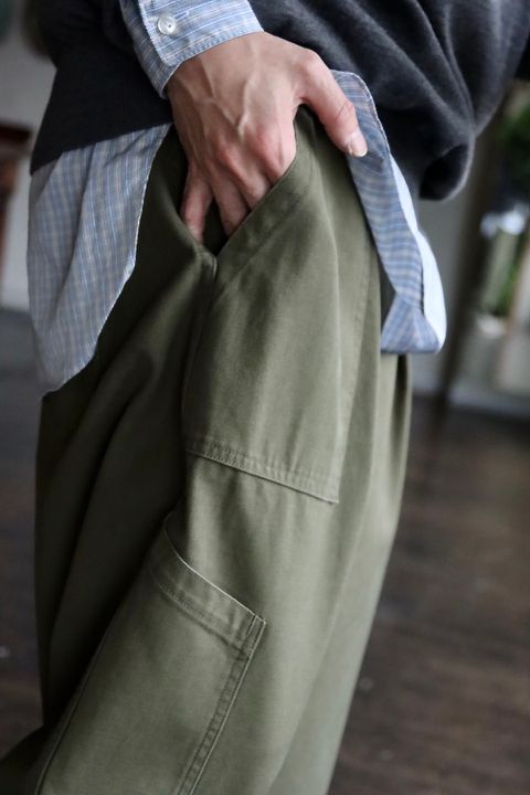 A.PRESSE 23SSパンツ USAF Hemmed Bottoms(23SAP-04-14M)OLIVEスタイル