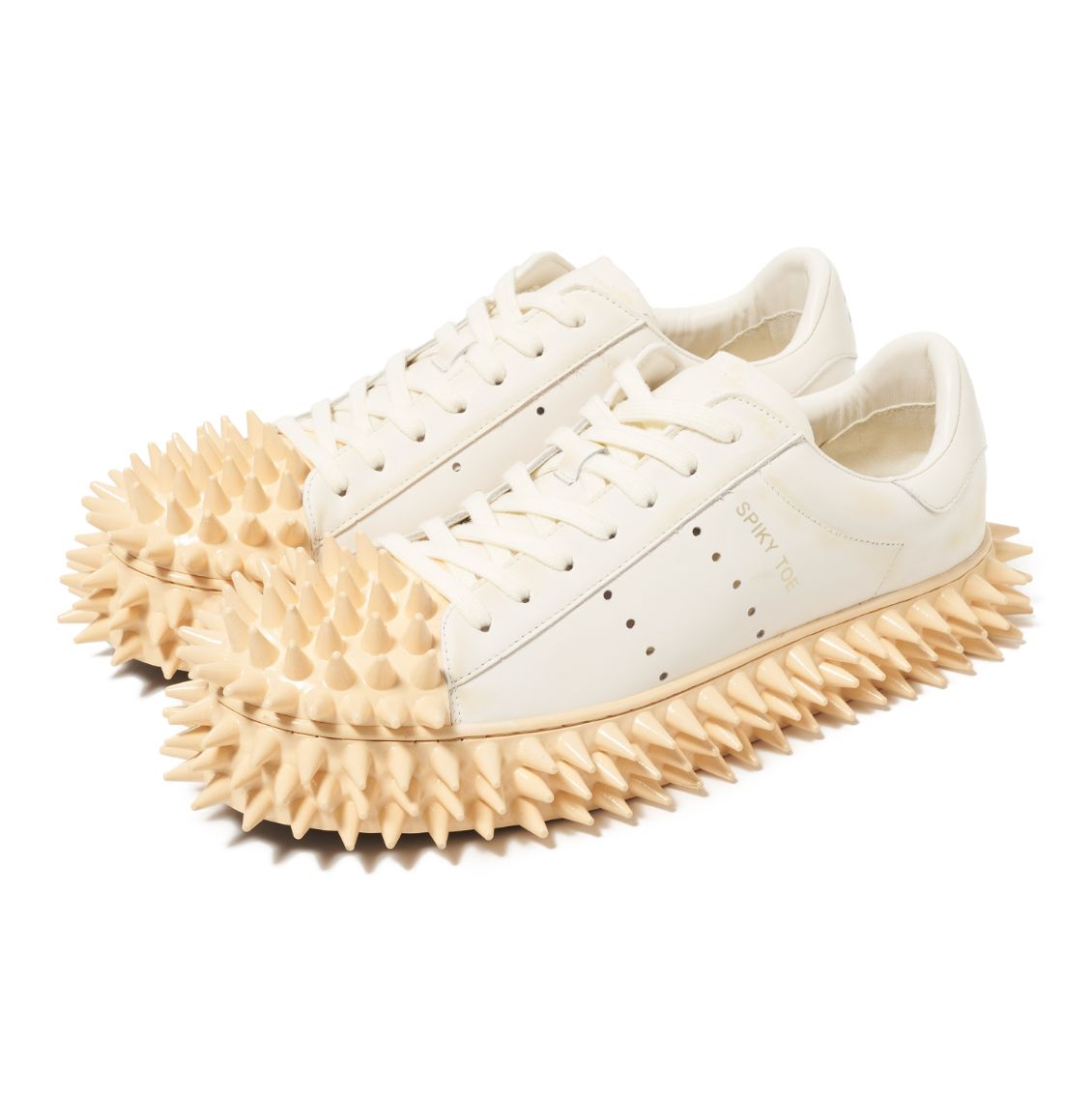 doublet 25AW スニーカーSPIKY LEATHER SNEAKER (25AW76FT63)WHITE