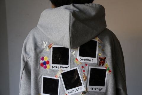 doublet MEMORIAL POLAROID HOODIE style.2021.1.16.