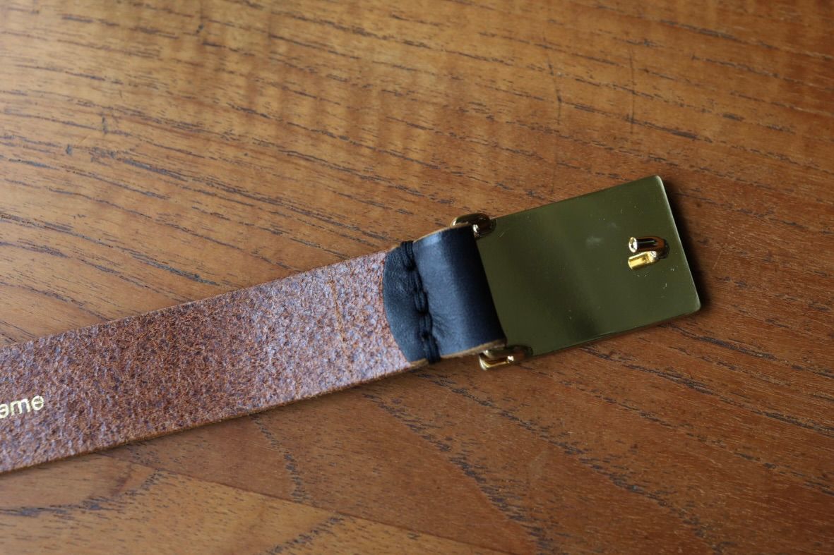 エンダースキーマ ベルト solid buckle belt(zw-c-sbb)black☆8月8日(土)発売！