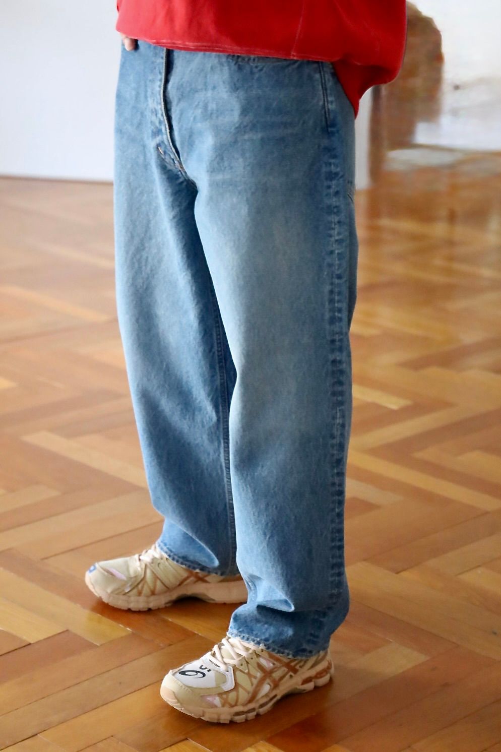 S.F.C 25SS WASHED DENIM PANTSスタイル