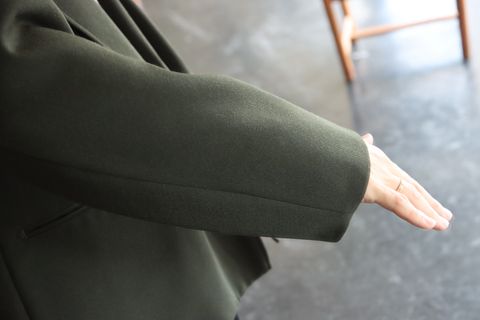 blurhms Wool Surge Cardigan Jacket"KHAKI GREY"style.2021.8.31.