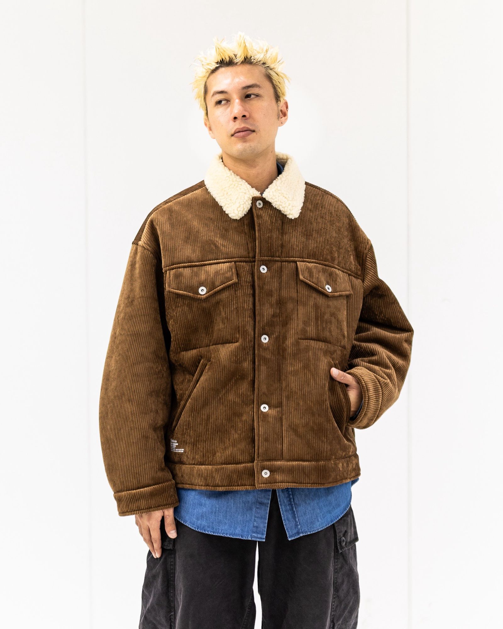 フレッシュサービス SHERPA CORDUROY RANCH JACKET(FSC254-30063)BROWN☆11月22日(土)発売！