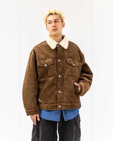 フレッシュサービス SHERPA CORDUROY RANCH JACKET(FSC254-30063)BROWN