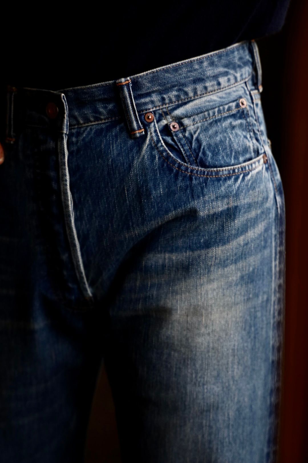 A.PRESSE Washed Denim Pants E スタイル