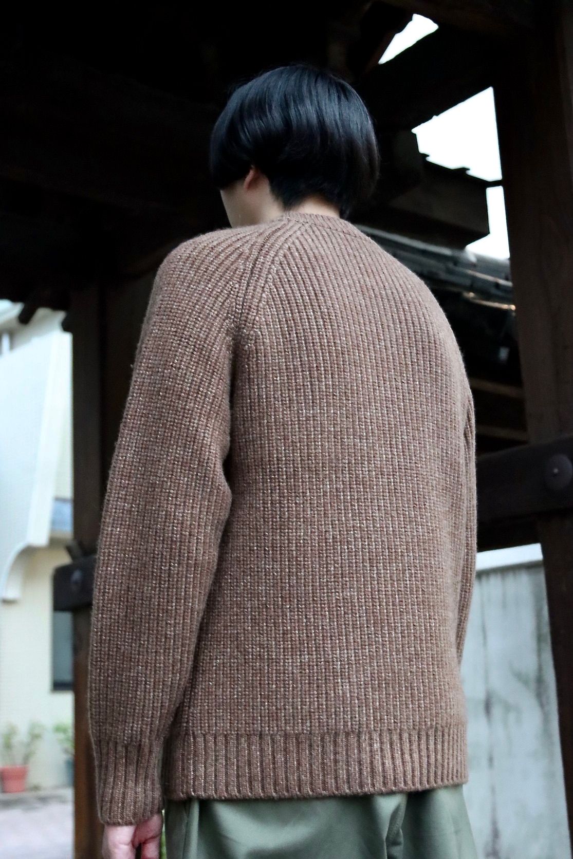 A.PRESSE Fisherman Pullover Sweater(21AAP-03-01M)BROWN style