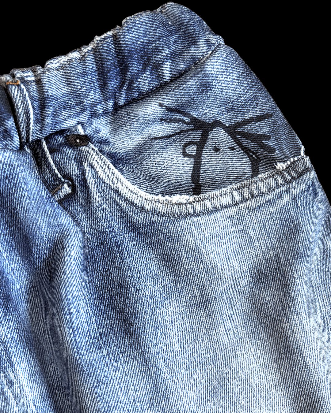 トーキングアバウト ジ アブストラクション 26SS フレアパンツ PRINT FLARE PT(26SS-PT-003)DENIM新作発売！