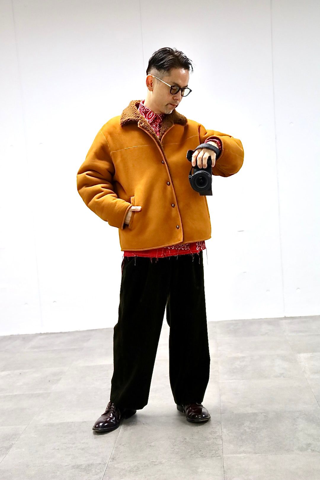 アプレッセ 2026 STYLE1 Vintage Mouton Jacket(26SAP-01-09)CAMEL☆11月29日(土)発売！