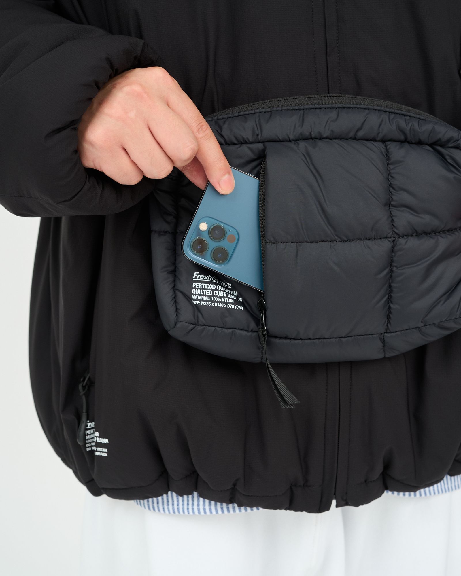 フレッシュサービス 26AW PERTEX® QUANTUM QUILTED CUBE BAG_M(FSP263-90021)BLACK☆10月17日(土)新作発売！