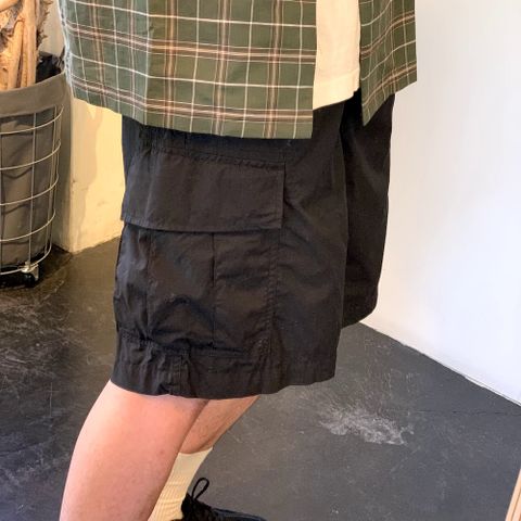 comme des garcons homme リネン綿チェック x 綿タイプライター S/S オープンカラーシャツ style.2022.5.17