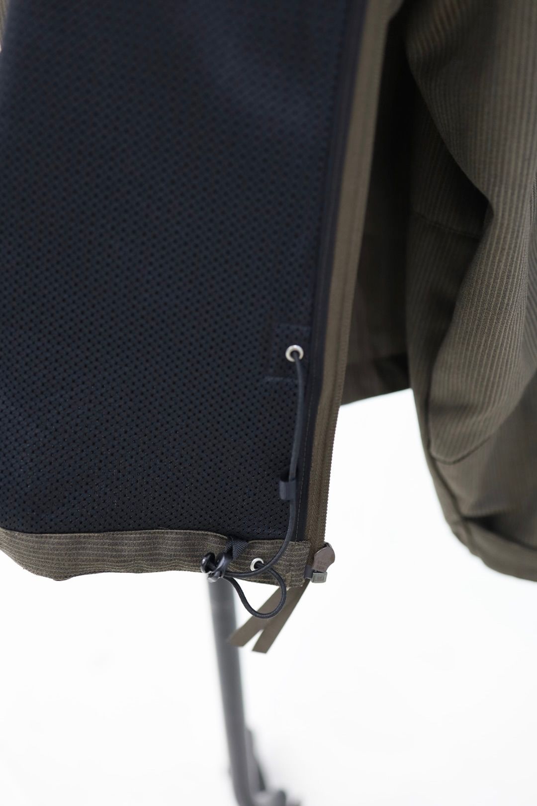 グラフペーパー Melange Pique Zip-up Stand Collar Jacket(GM263-30441)BROWN☆9月26日(土)発売！