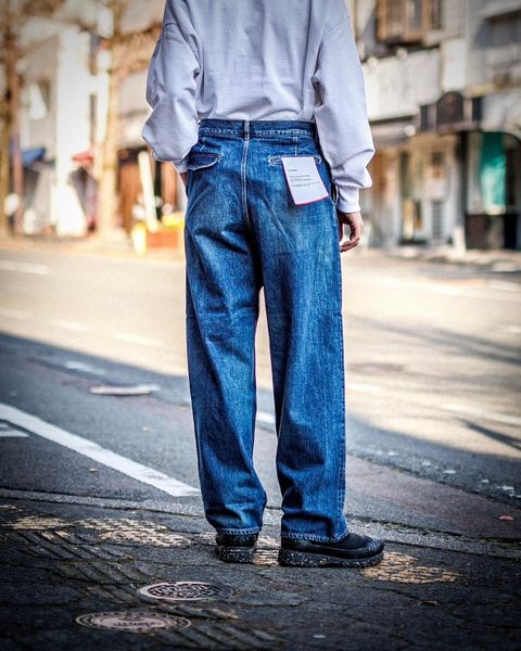 グラフペーパー Selvage Denim Two Tuck Pants(DARK FADE INDIGO) 1月18日(土)新作発売！