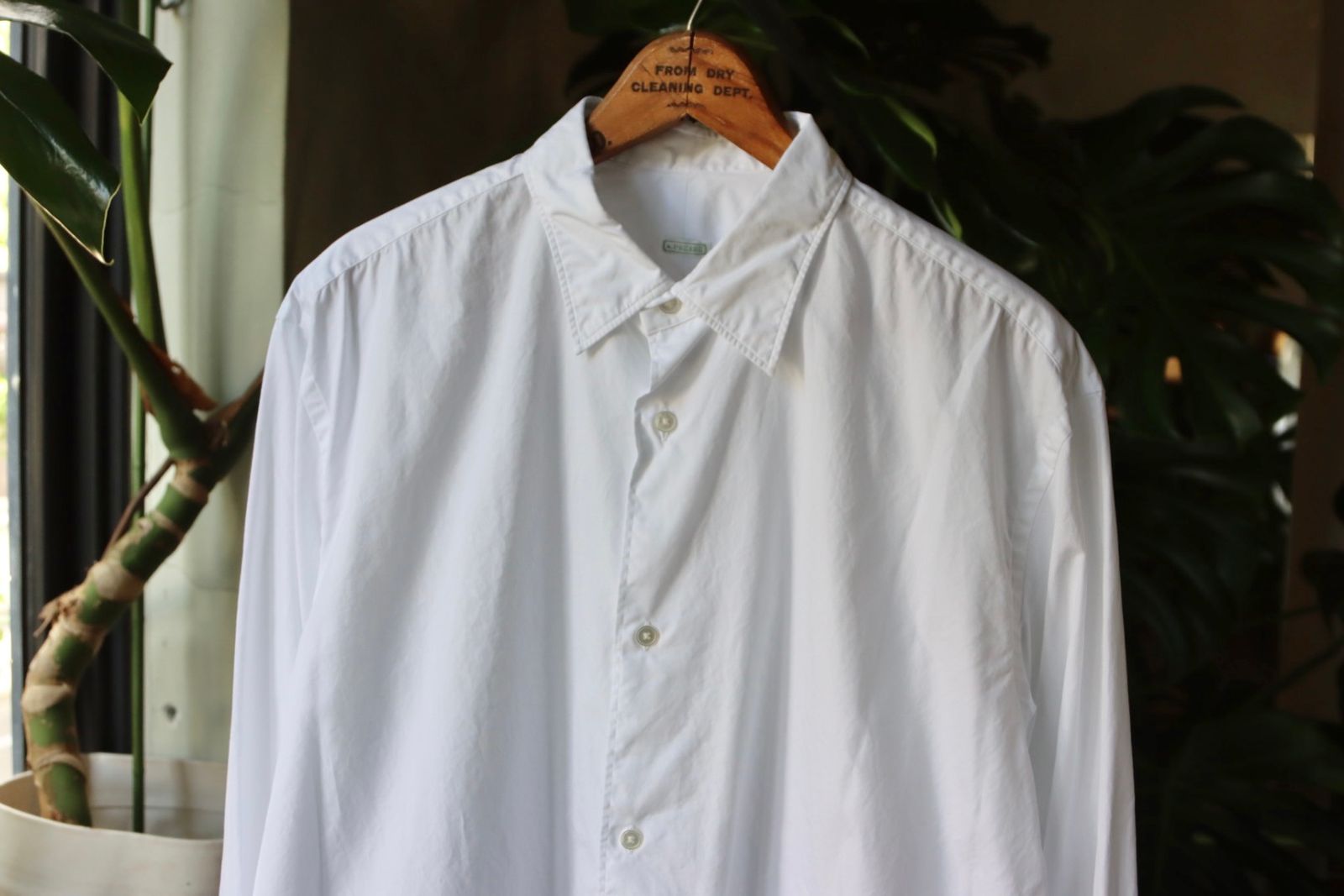 A.PRESSE - アプレッセ22FW Regular Collar Shirt(22AAP-02-10H)WHITE 