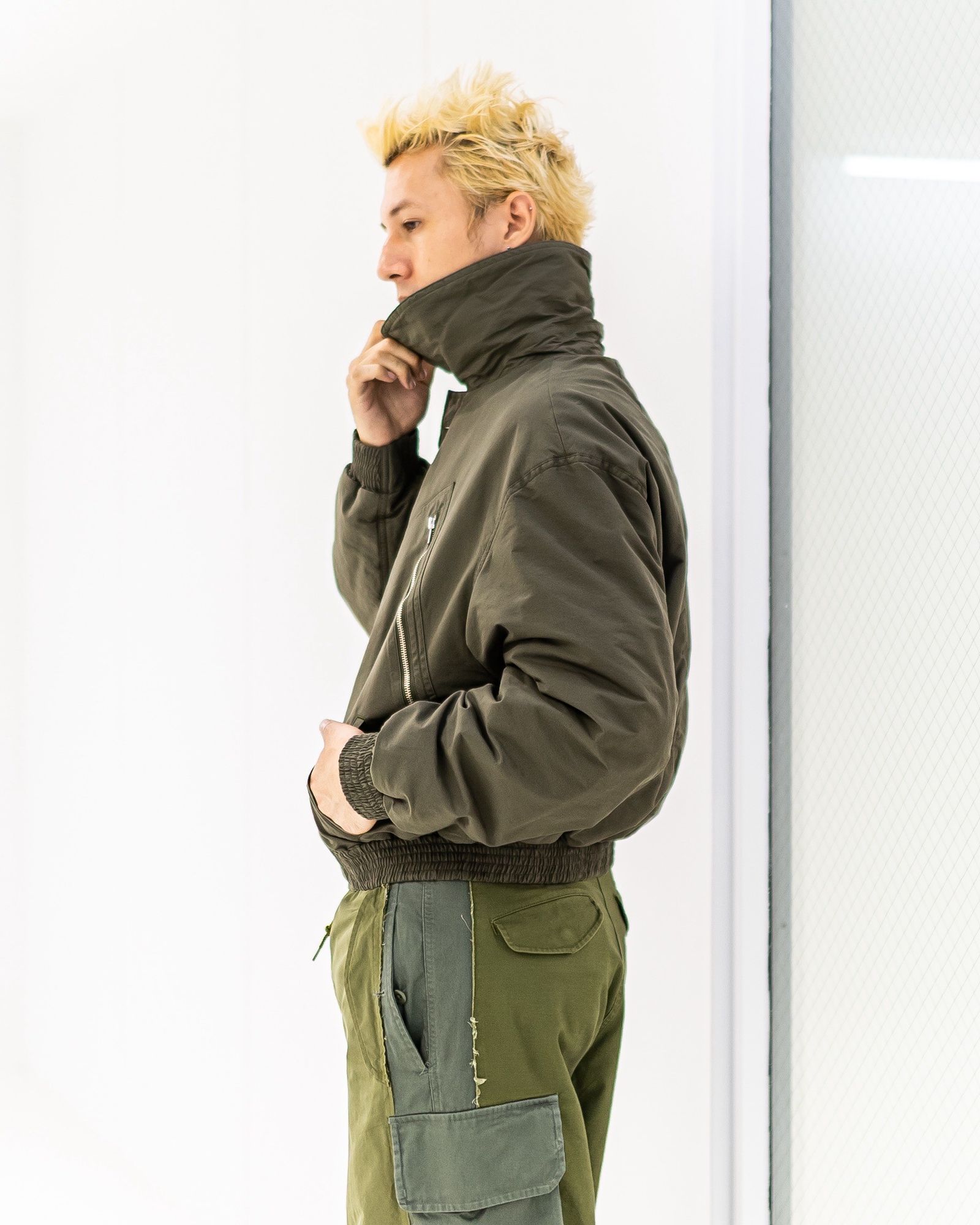 YOKE "KATHARINE HAMNETT" Recycle Polyester Short Blouson (OLIVE) 9月13日(土)新作発売！