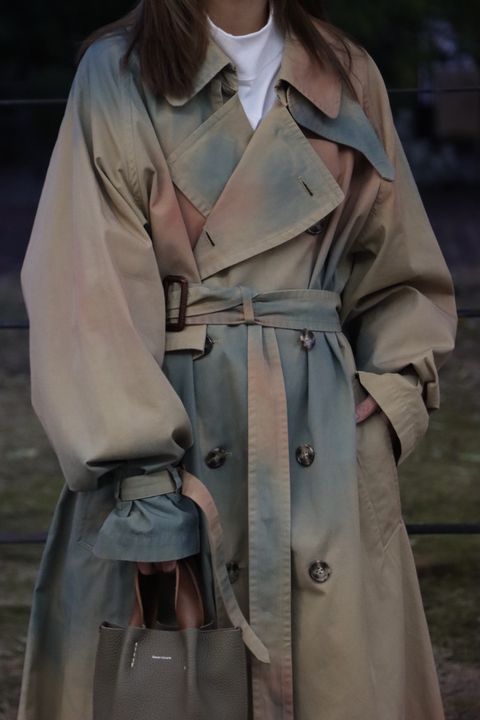 YOKE 新作SPRAY PRINTED TRENCH COAT style.2023.1.24