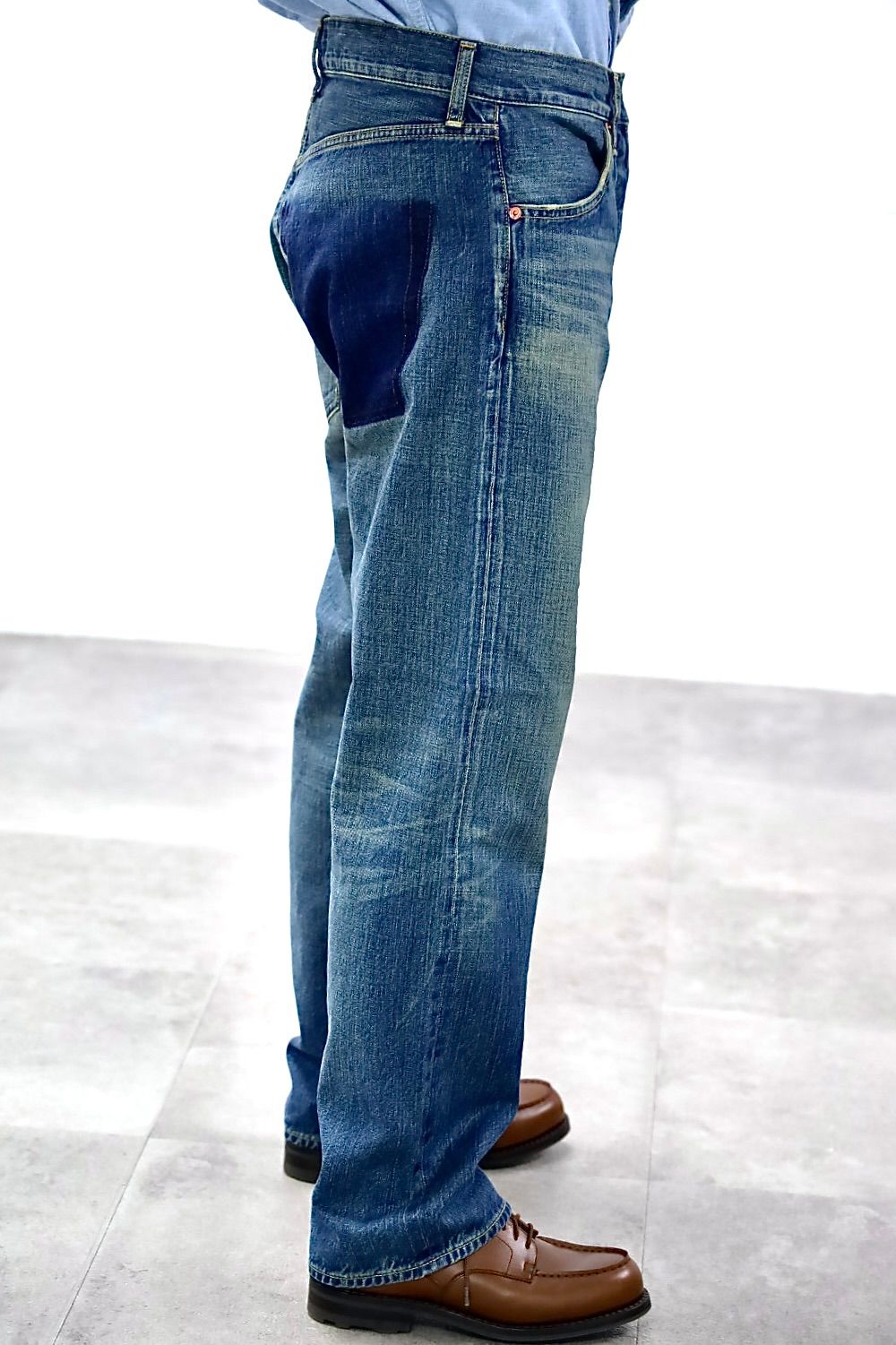 ジュンヤワタナベマン 25AW リーバイスWネーム 綿セルビッチデニム製品加工デニムパンツ(WP-P216-051)☆11月1日(土)発売！