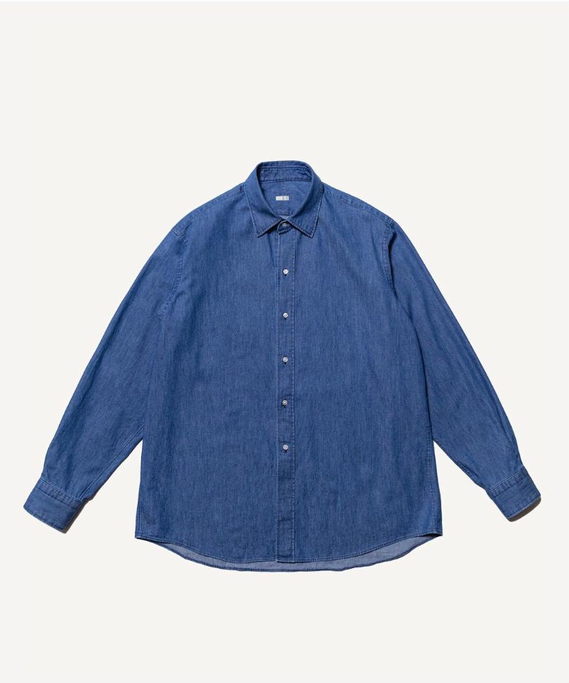 アプレッセ24SSデニムシャツ Washed Denim Shirt(24SAP-02-04H)INDIGO - 1(S)