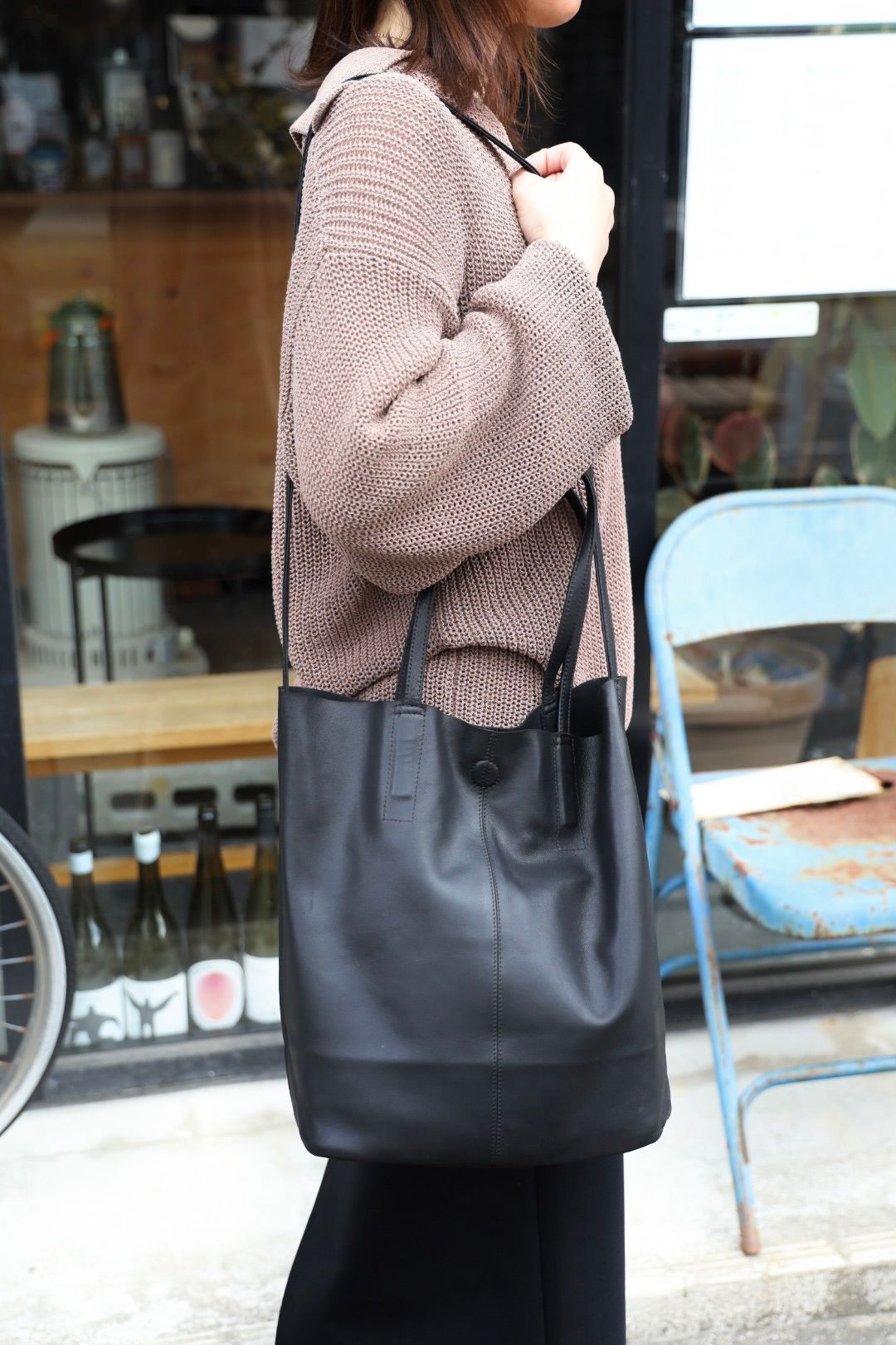 Morphee / モルフェトートバッグ 3WAY MIDIUM TOTE(LONG)BLACK☆再入荷いたしました！