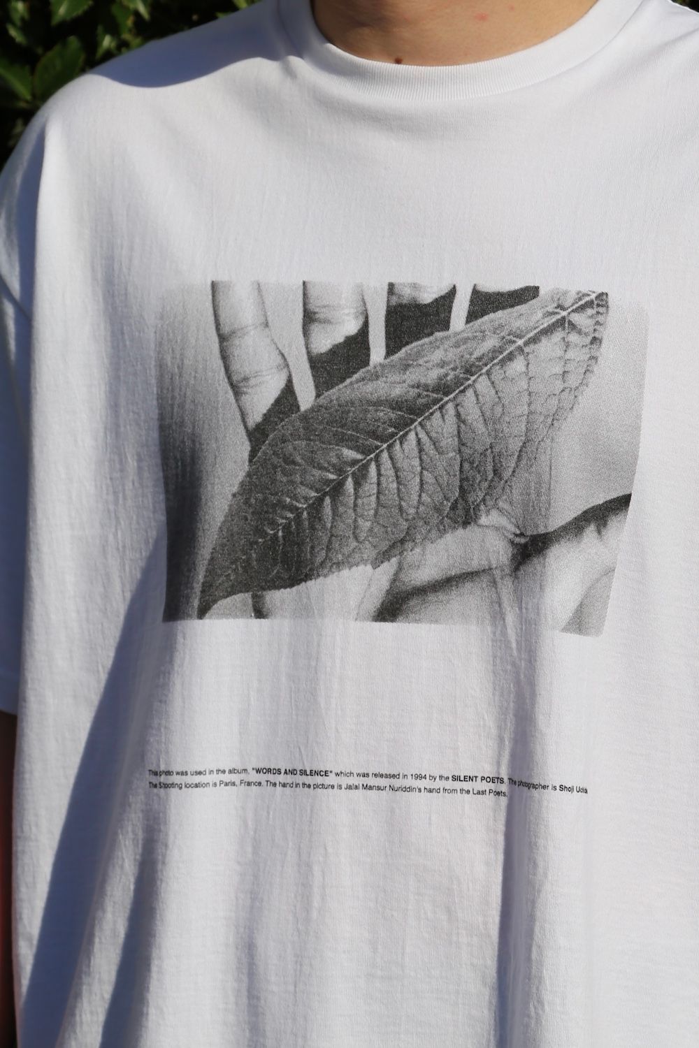 Graphpaper POET MEETS DUBWISE for Graphpaper Oversized Tee “WORDS AND SILENCE” style.2021.6.20