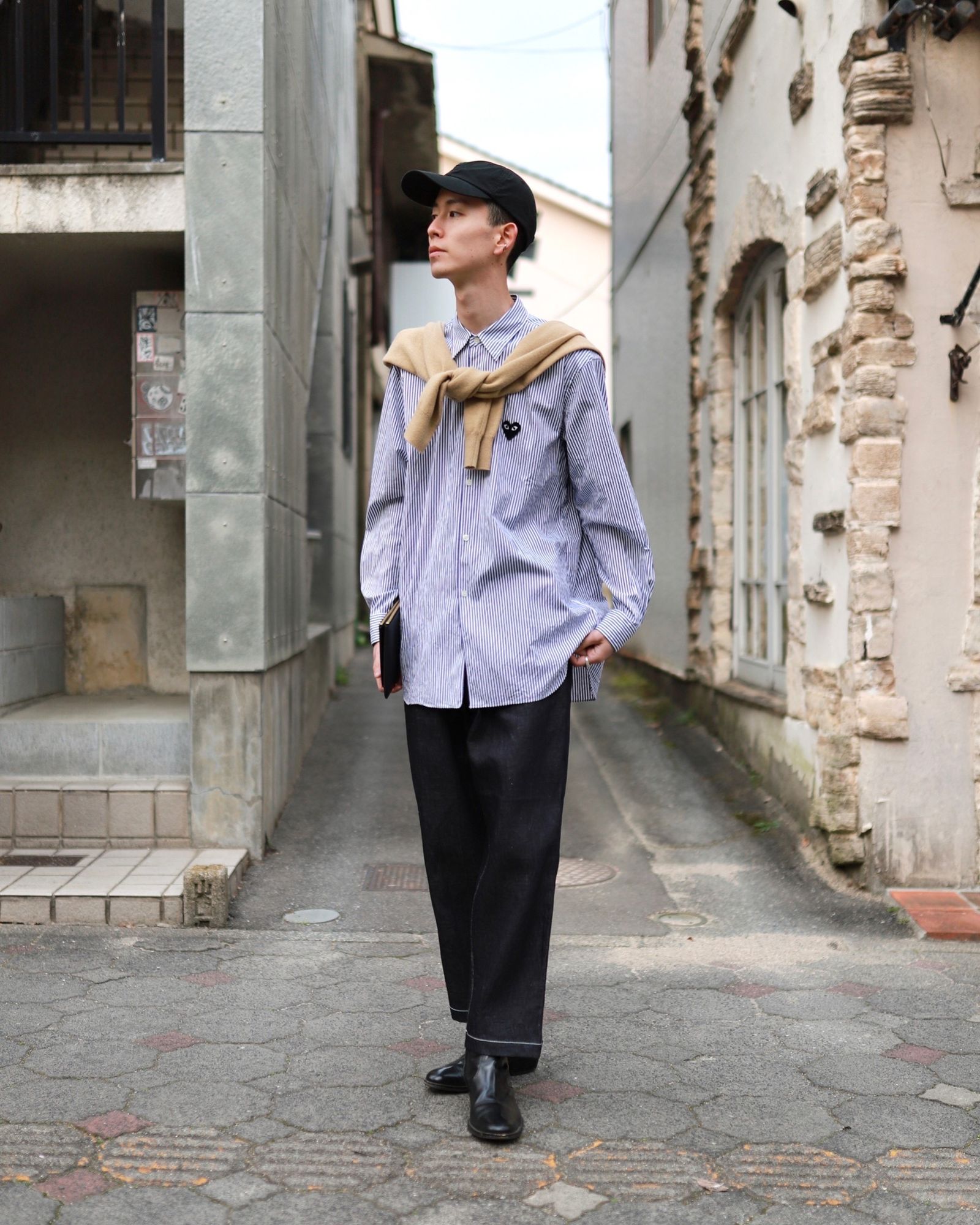 PLAY COMME des GARCONS プレイコムデギャルソン23SS STRIPED SHIRT