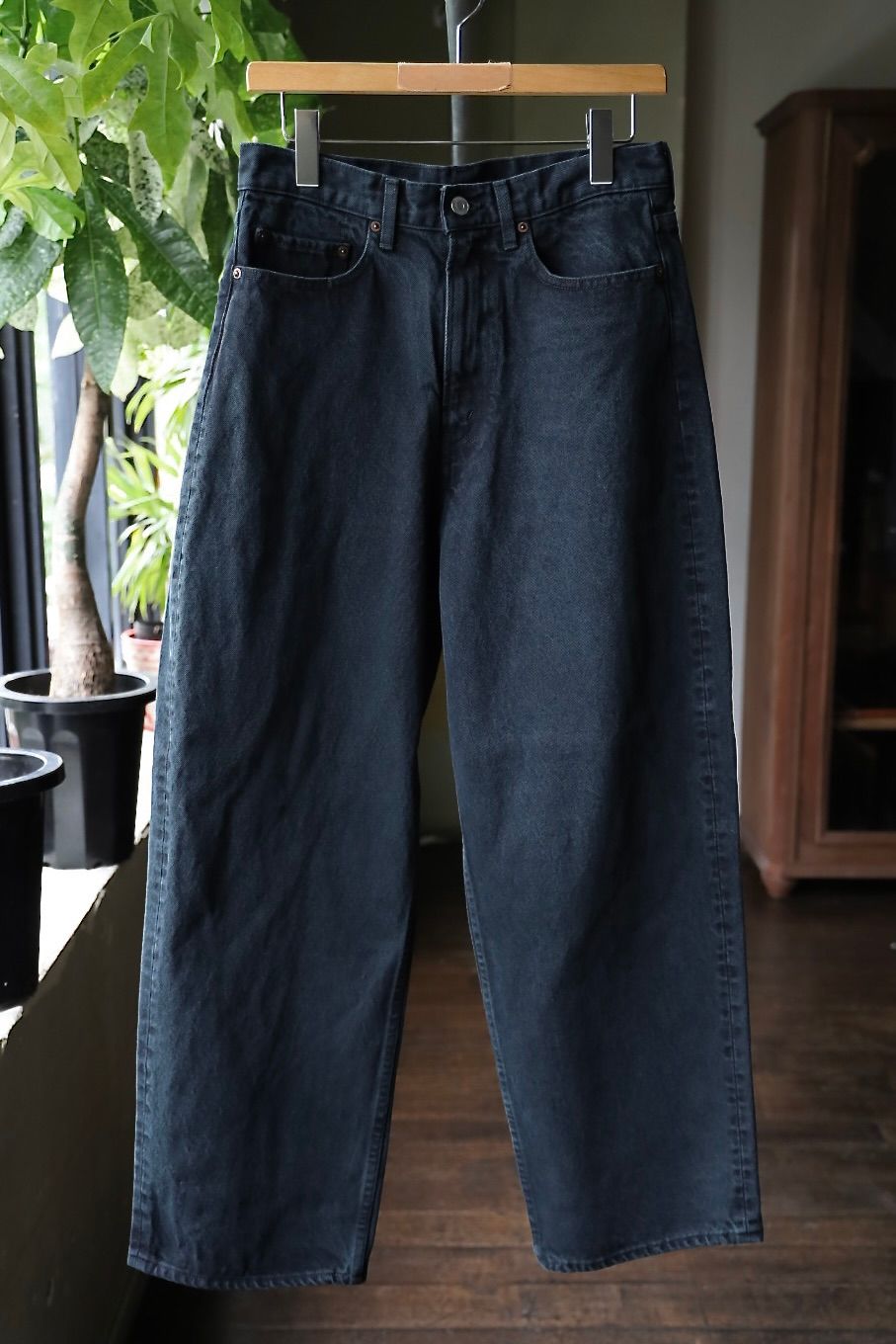 アプレッセ 2025 STYLE2 Black Washed Wide Denim Pants(25AAP-04-18)BLACK☆9月13日(土)発売！