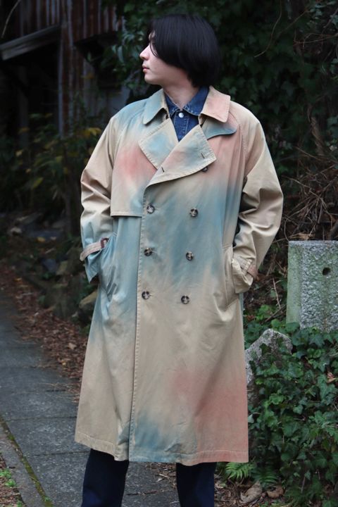 YOKE 新作SPRAY PRINTED TRENCH COAT style.2022.1.22
