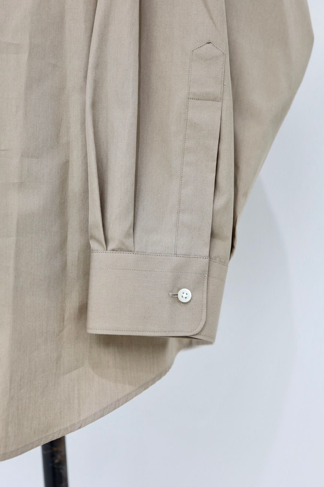 グラフペーパー 26SS ALUMO for GP L/S Oversized Band Collar Shirt(GM261-50223) TAUPE☆1月31日(土)発売！