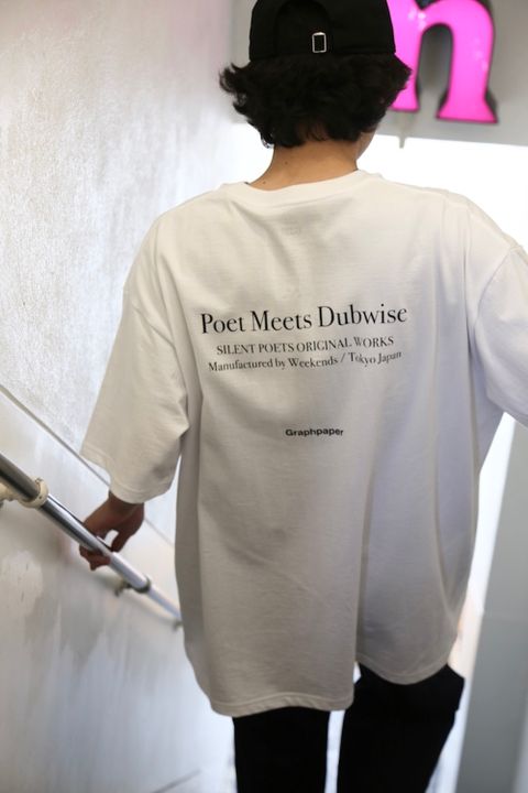 Graphpaper POET MEETS DUBWISE for Graphpaper Oversized Tee “WORDS AND SILENCE”style. 2021.05.26.