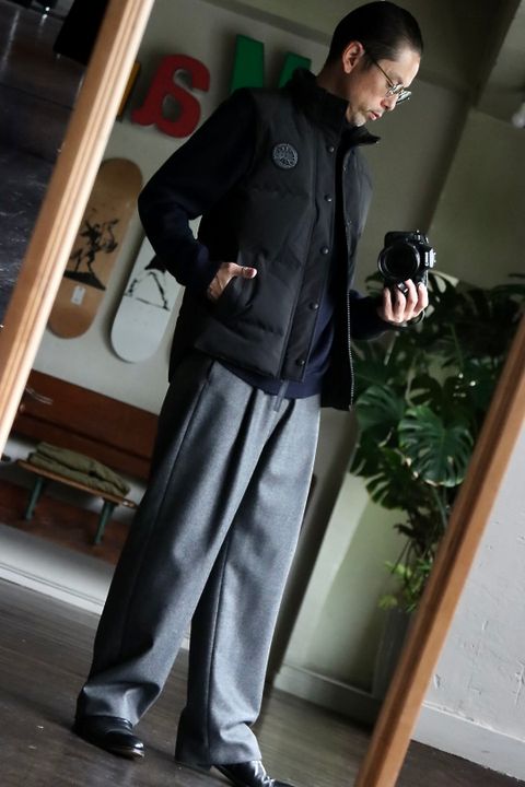 カナダグース GARSON VEST BLACK LABELスタイル.2022.9.27.