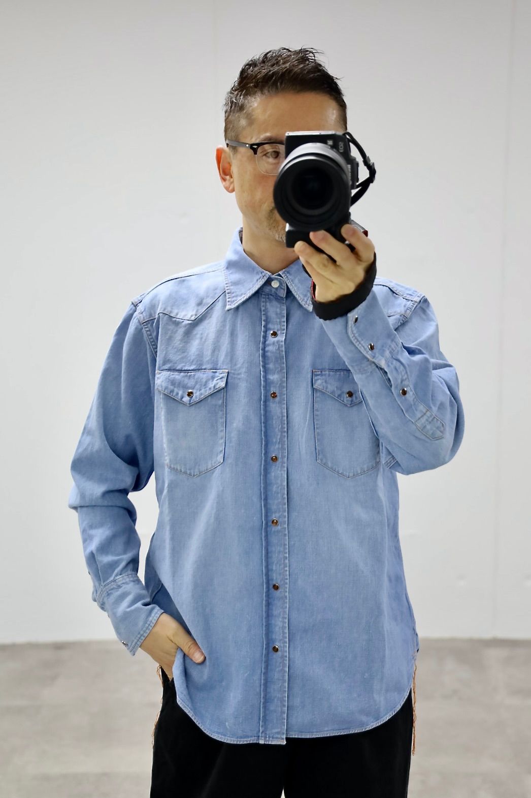 Gurank グランク 26SS デニムウエスタンシャツDenim western shirts (2614D)INDIGO★新作発売！