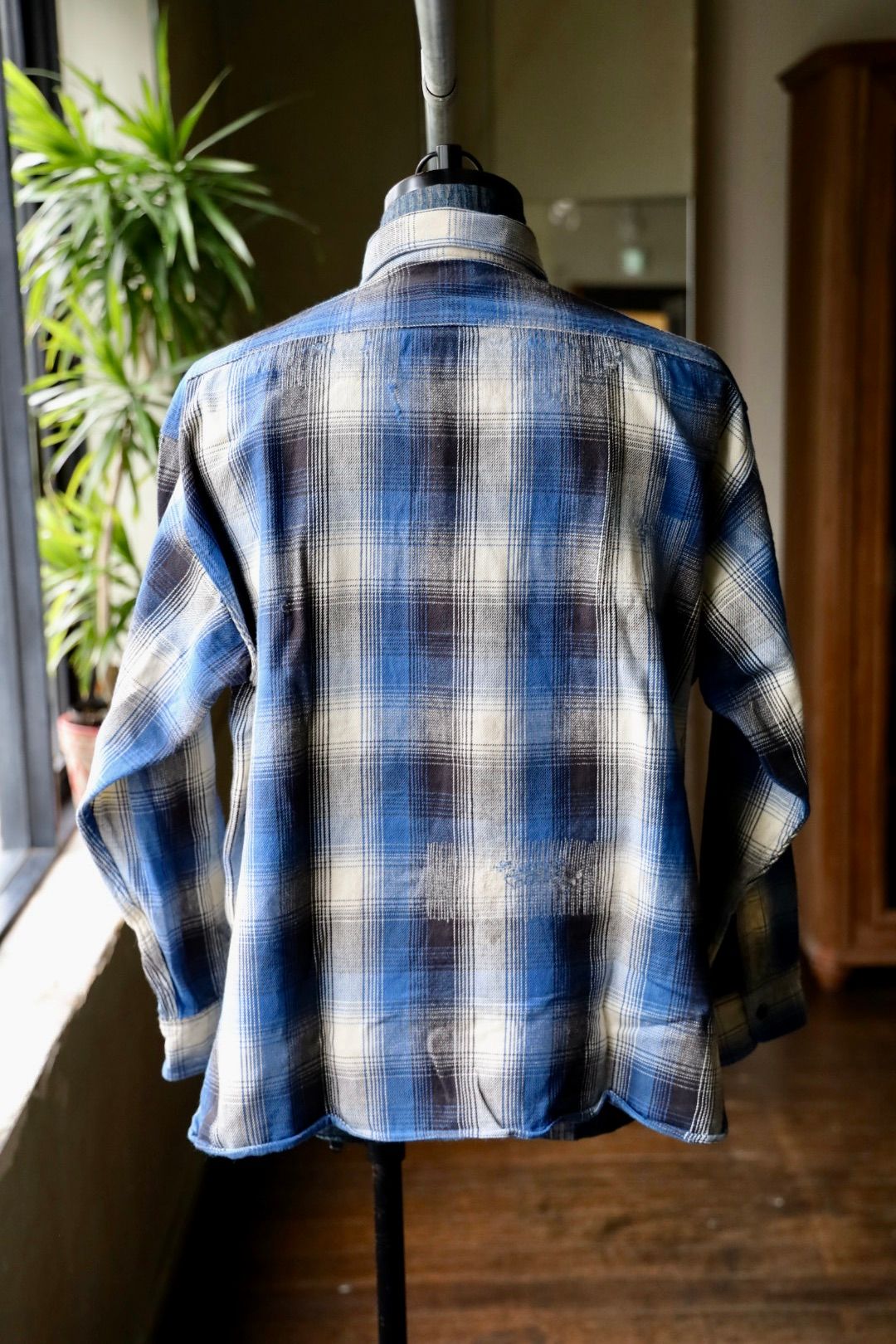 セントマイケル Tシャツ BB_FLANNEL CHECK SHIRT(SM-HR1-0000-C53)BLUE★9月27日(土)発売!