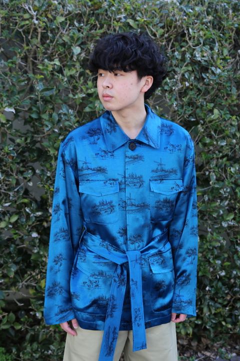 MATSUFUJI DAYDREAM Prinnted Jacket style 2021.02.21.