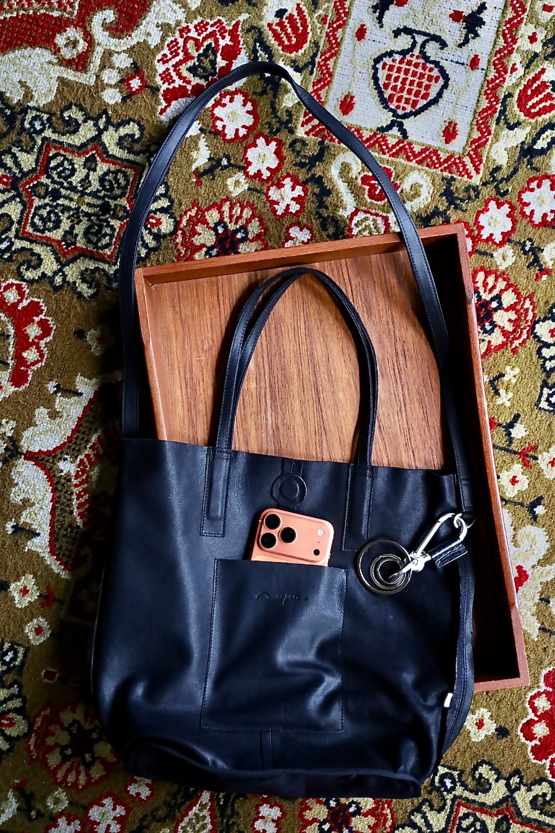 Morphee / モルフェトートバッグ 【LONG】3WAY MIDIUM TOTE(ML-BLK)BLACK☆8月27日(木)再入荷いたしました！