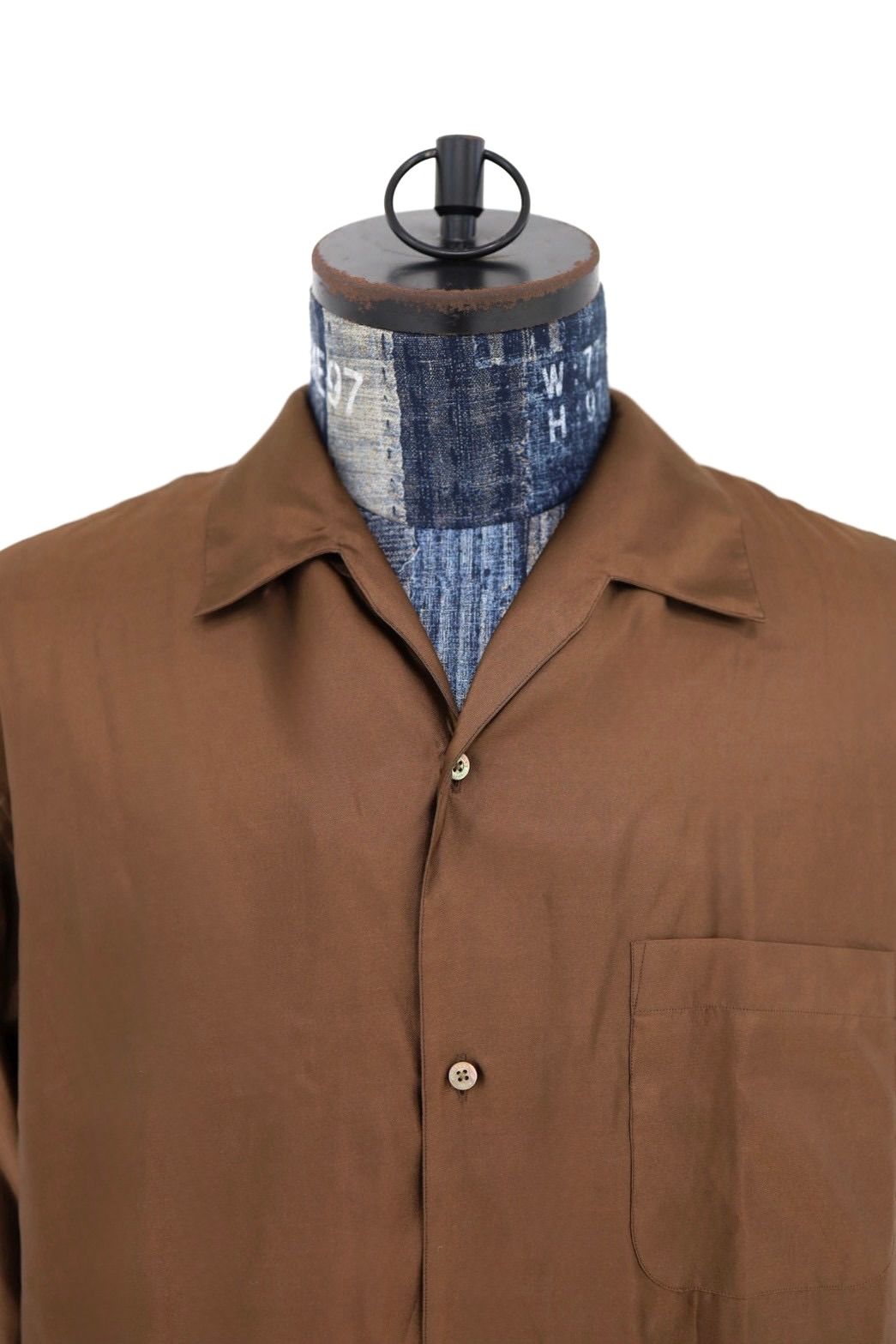 マーカウェア 26AW ITALIAN OPEN COLLAR SHIRT(A26C10SH02C)BRONZE☆新作発売！